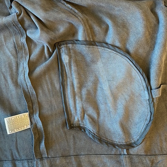 Cupcakes & Cashmere Open Front Faux Suede Jacket Size XS Grey NWOT - Picture 9 of 9